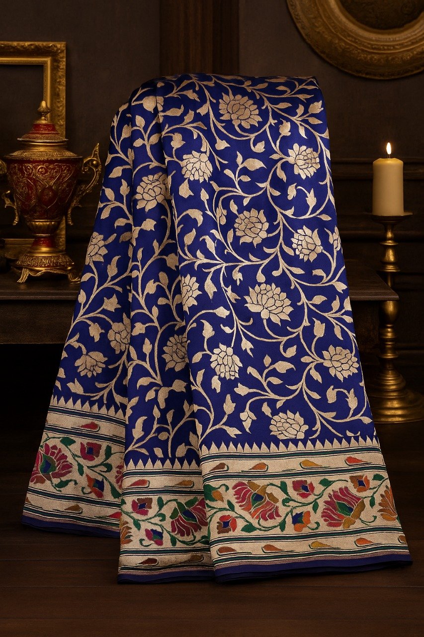 Original Maroon Banarasi Saree